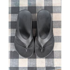 OOFOS OOriginal Recovery Flip Flops Black Size M7 - W9